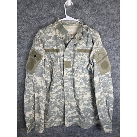 US Army Combat Uniform Jacket Mens Medium Long ACU Camo Digital Ripstop Military - Picture 1 of 7